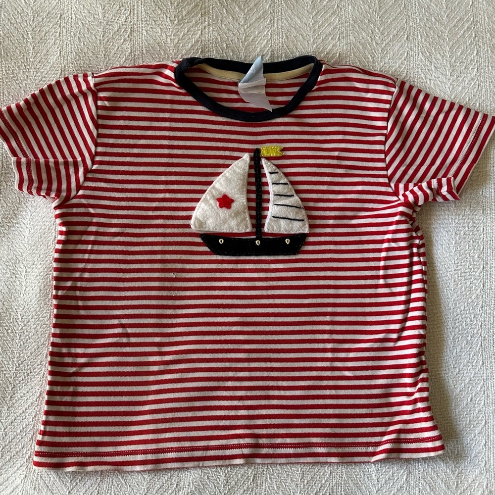 Bella Bliss appliqué tee sailboat